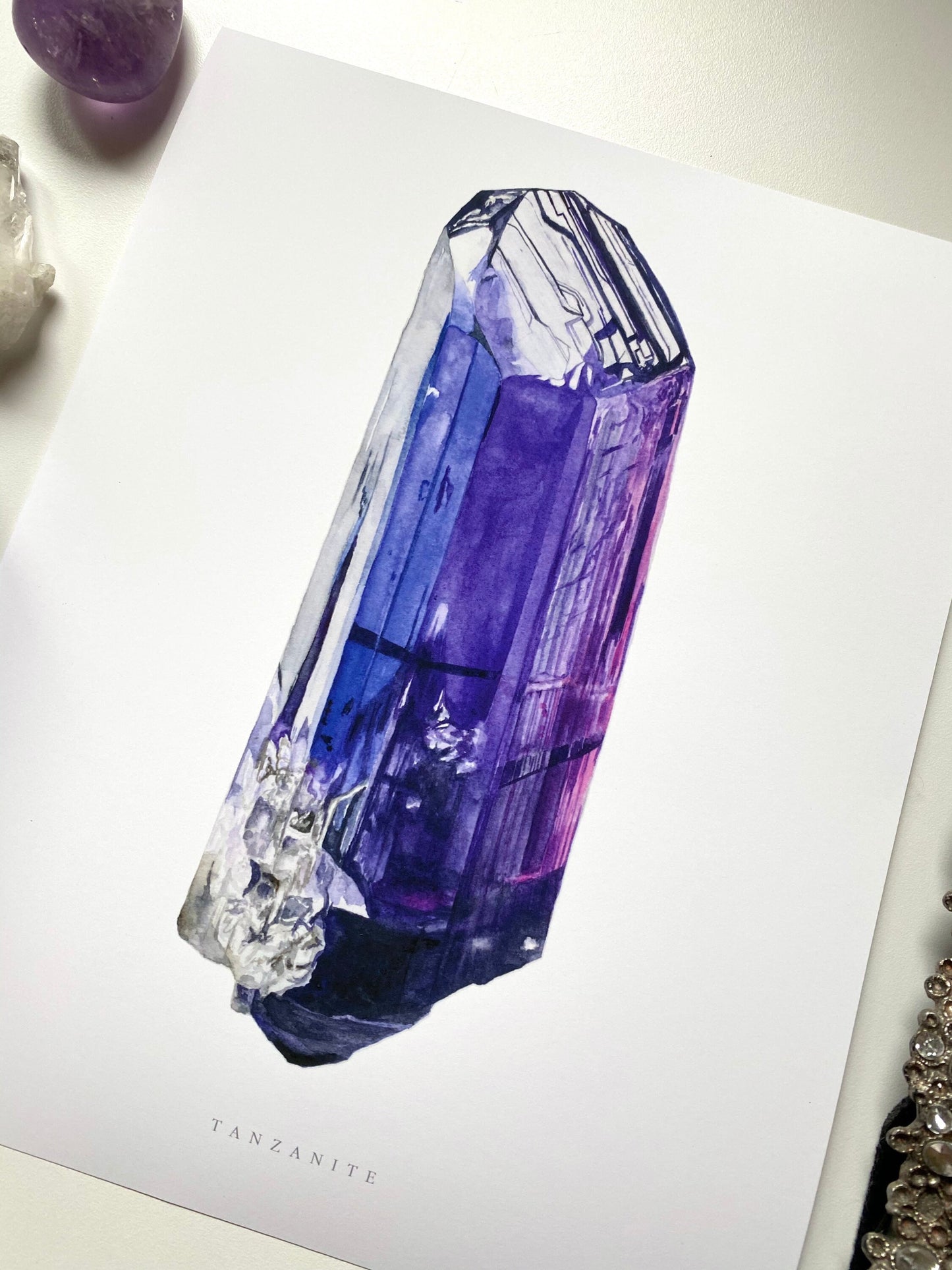 Watercolor Tanzanite Print-