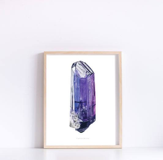 Watercolor Tanzanite Print-
