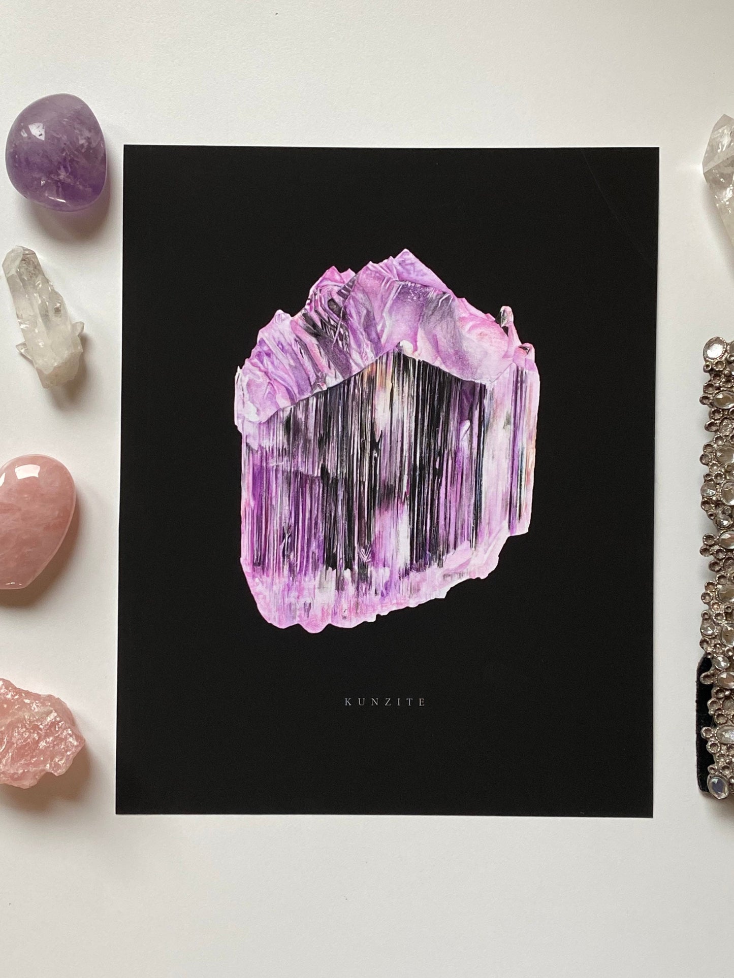 Watercolor Kunzite Print