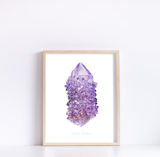 Cactus Quartz Amethyst Print