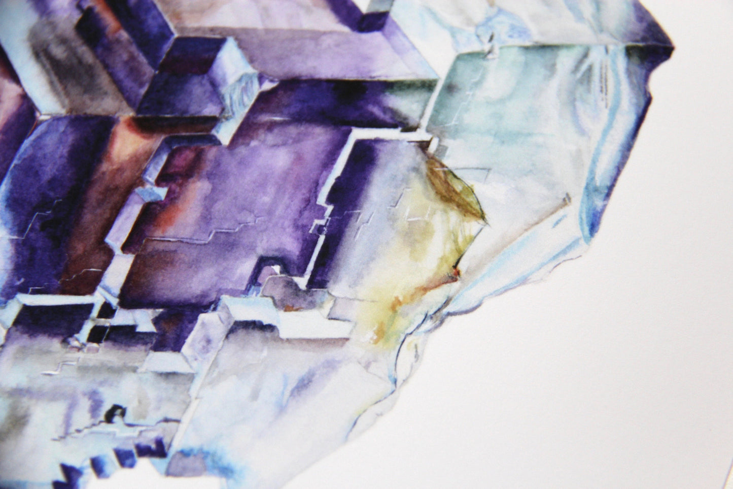 Watercolor Fluorite Giclee Print