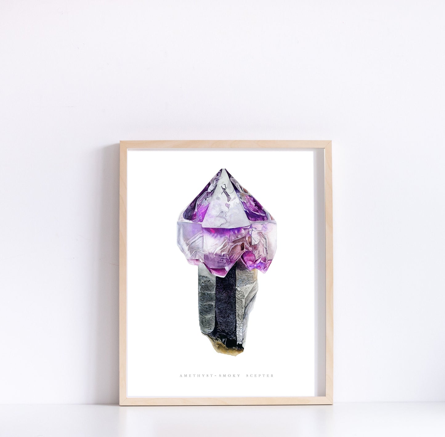 Smoky-Amethyst Scepter Print- Little Gem Mine