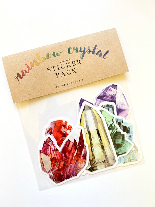 Rainbow Crystal Sticker Pack