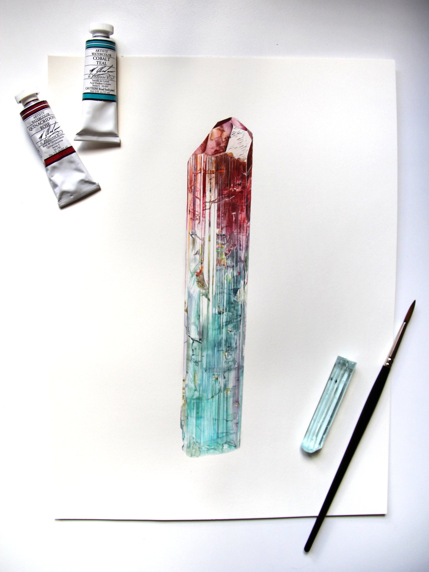 Cruzeiro Tourmaline Watercolor Print