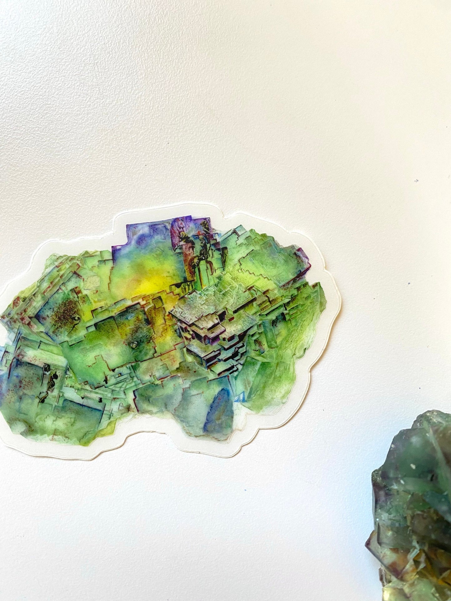Fluorite Sticker- Bergmännisch Glück Mine