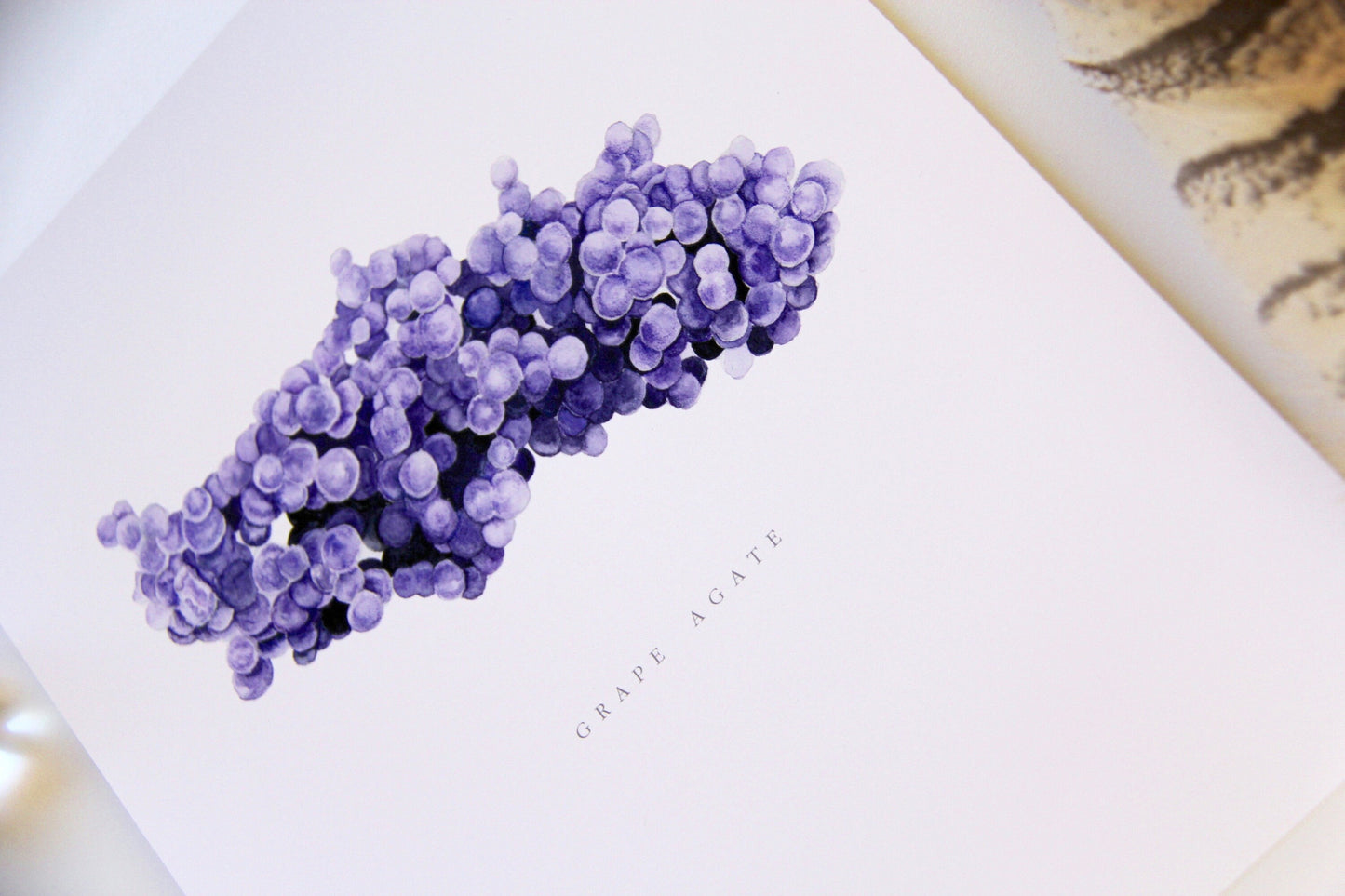 Grape Agate Giclee Print