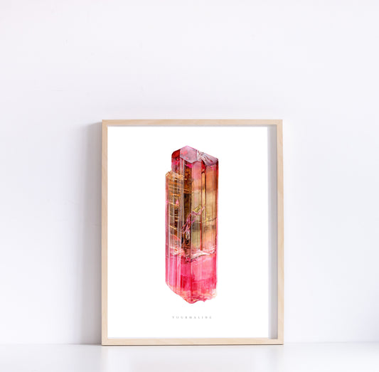 Californian Tourmaline Watercolor Print