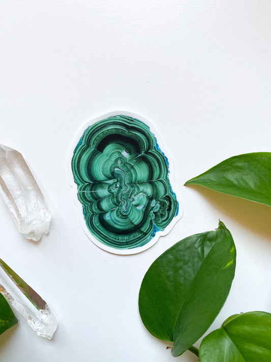 Malachite Vinyl Sticker