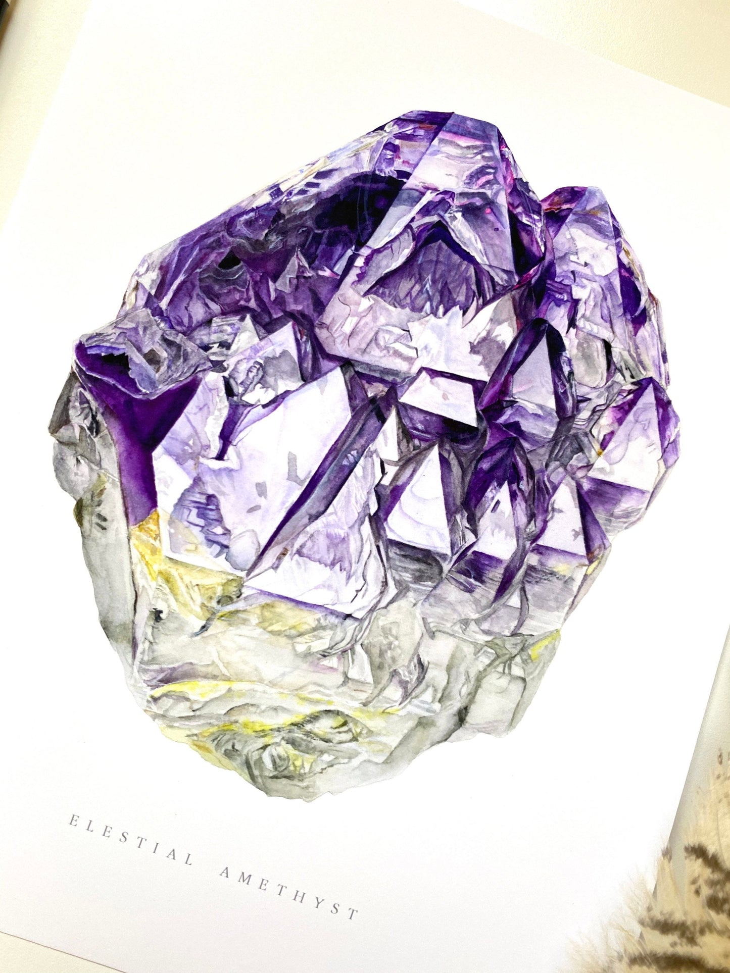 Elestial Amethsyt Giclee Print