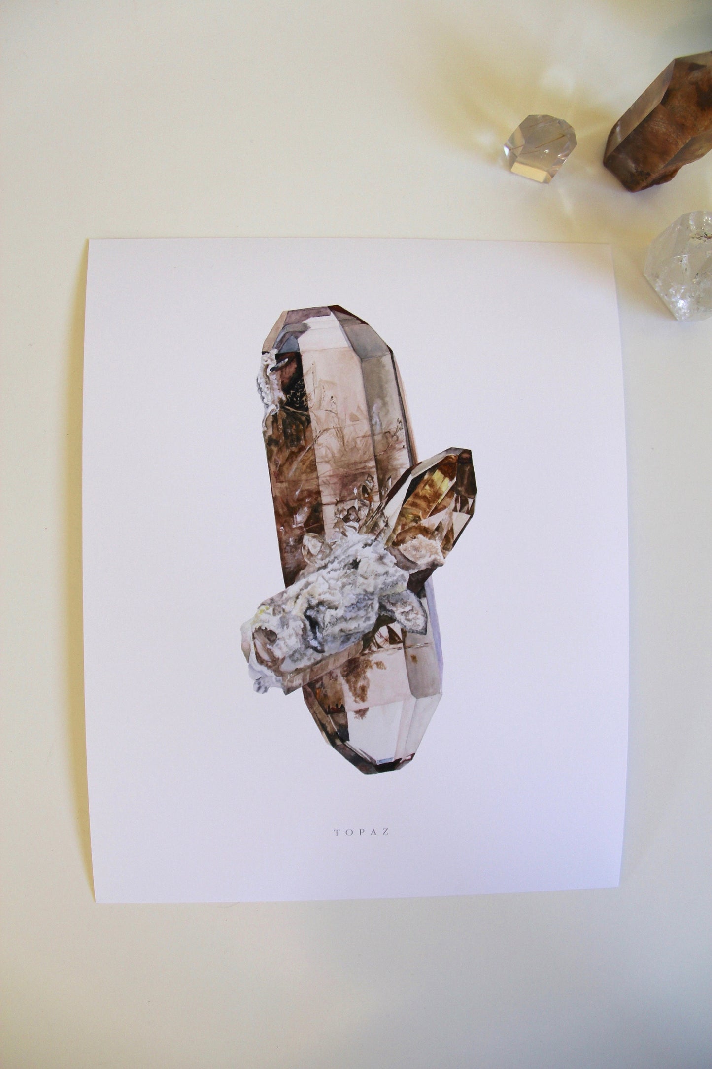 Topaz Watercolor Print (Utah)