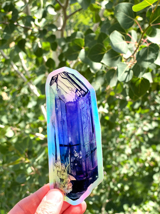 Holographic Tanzanite Sticker