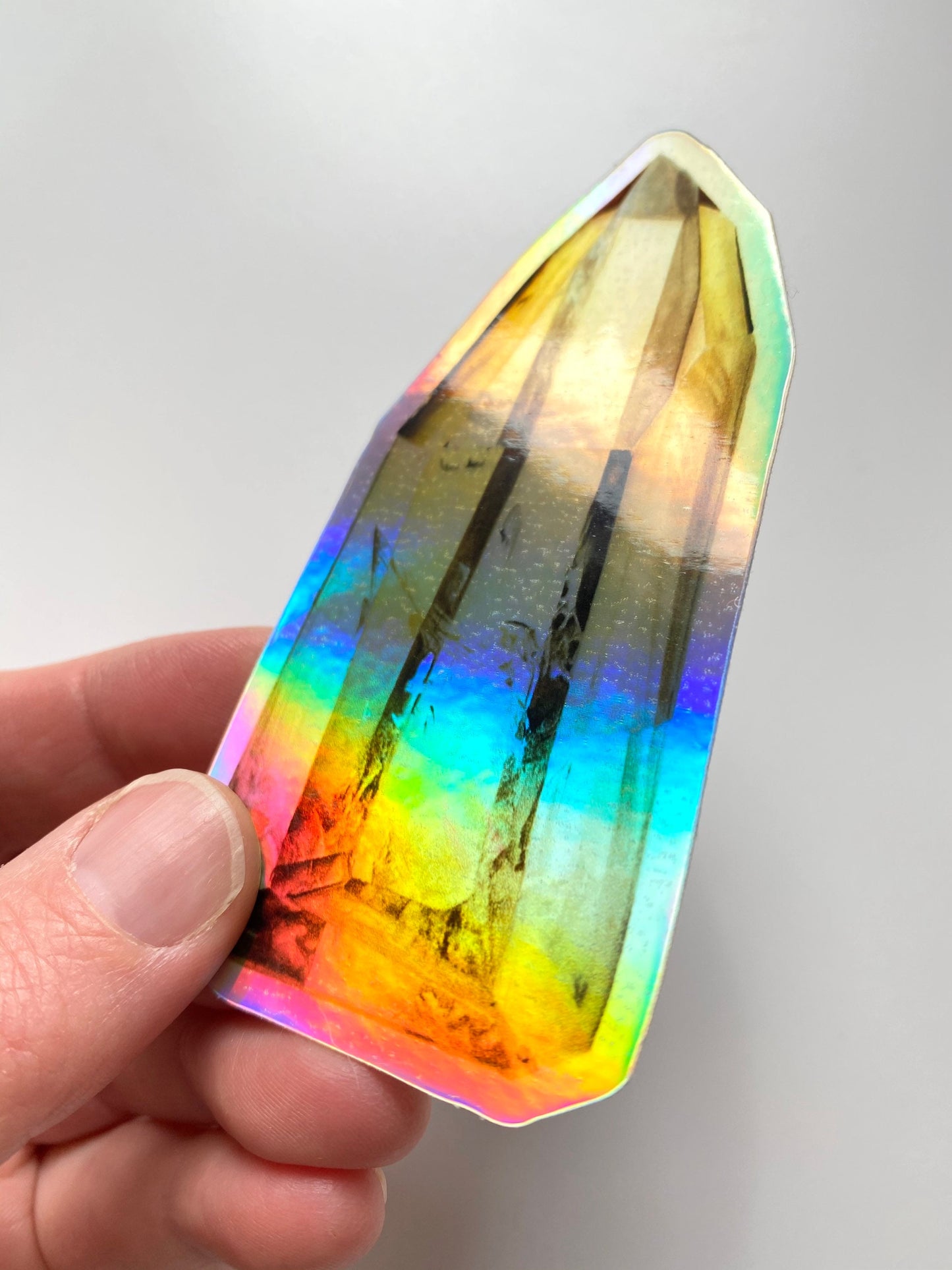 Holographic Citrine Sticker