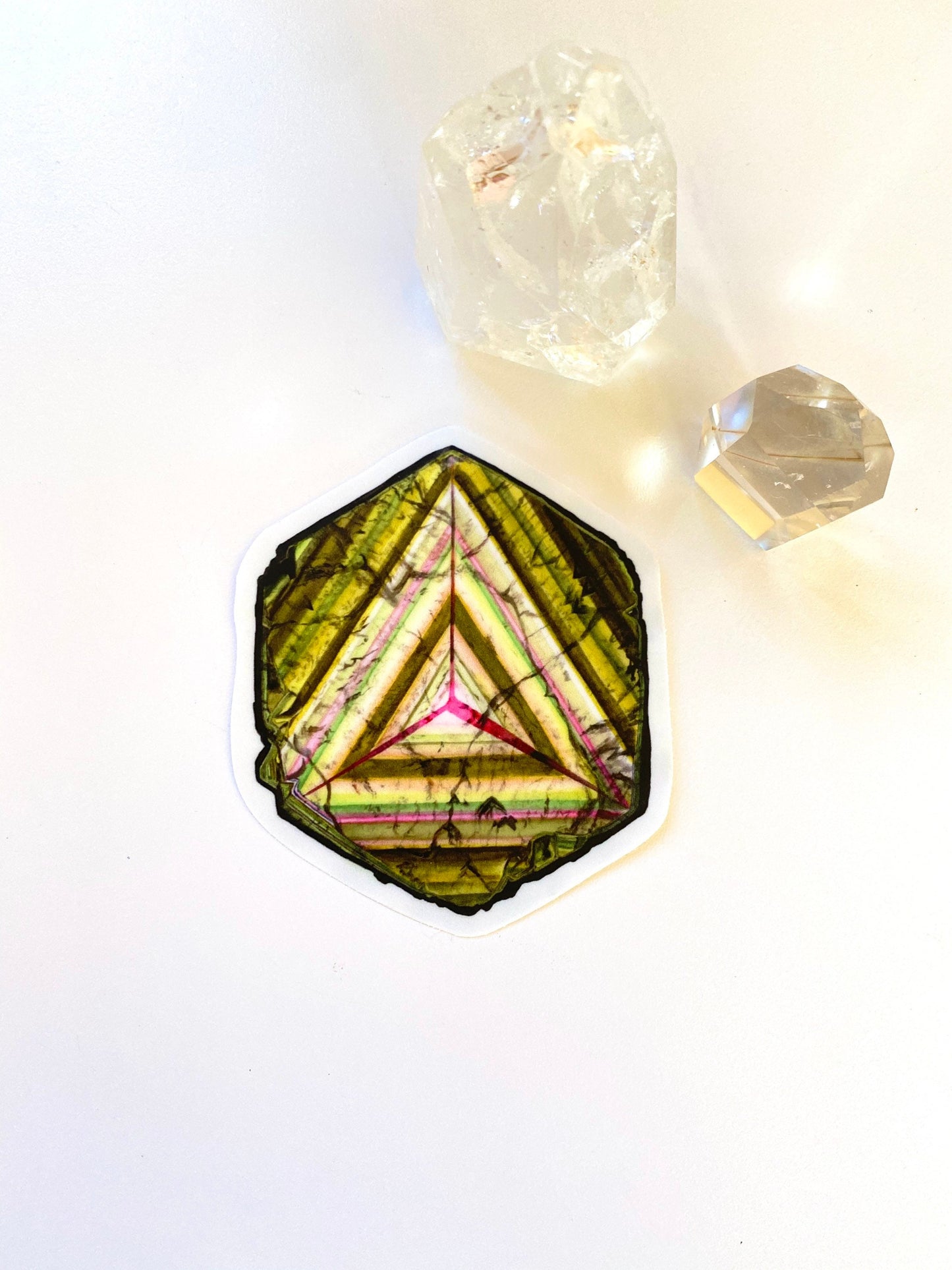 Liddicoatite Tourmaline Slice Sticker