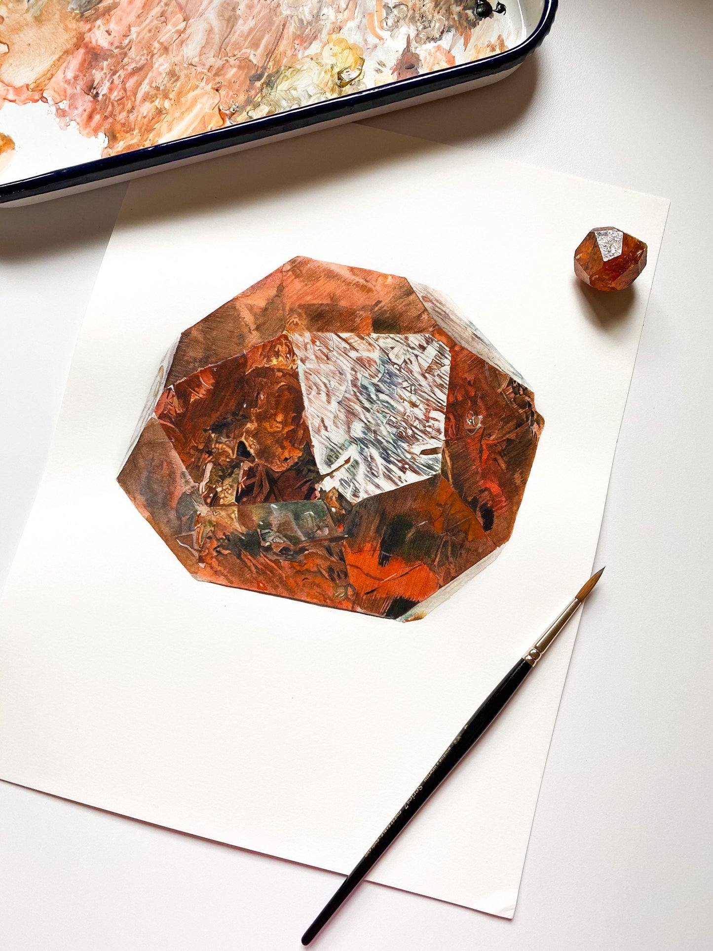 Loliondo Spessartine Garnet Watercolor Print