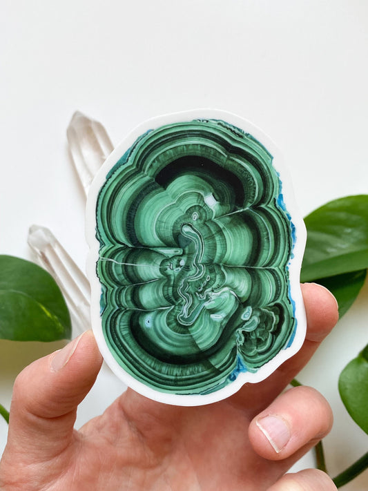 Malachite Vinyl Sticker