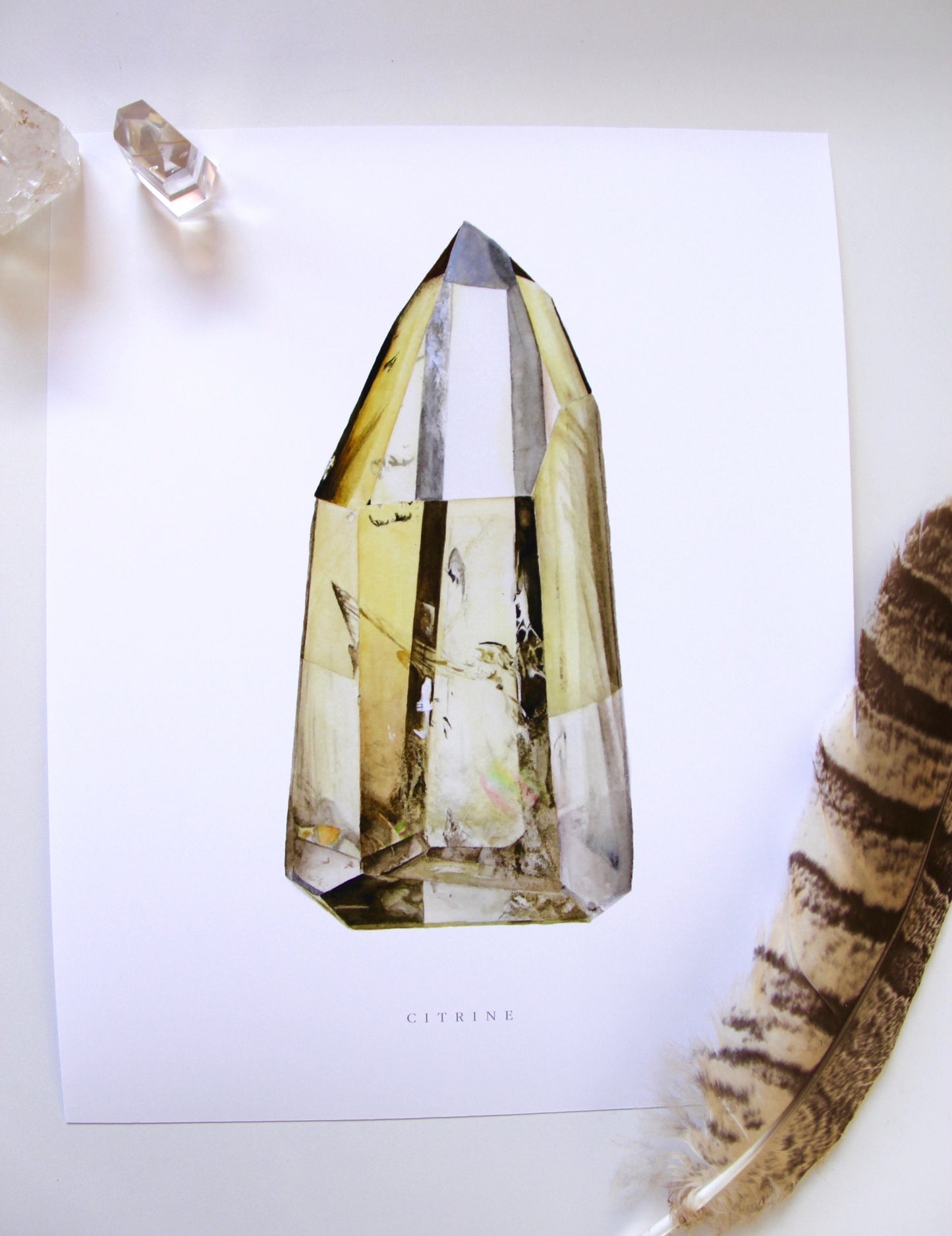 Brazilian Citrine Tower Print