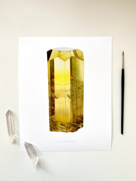 Watercolor Heliodor Print
