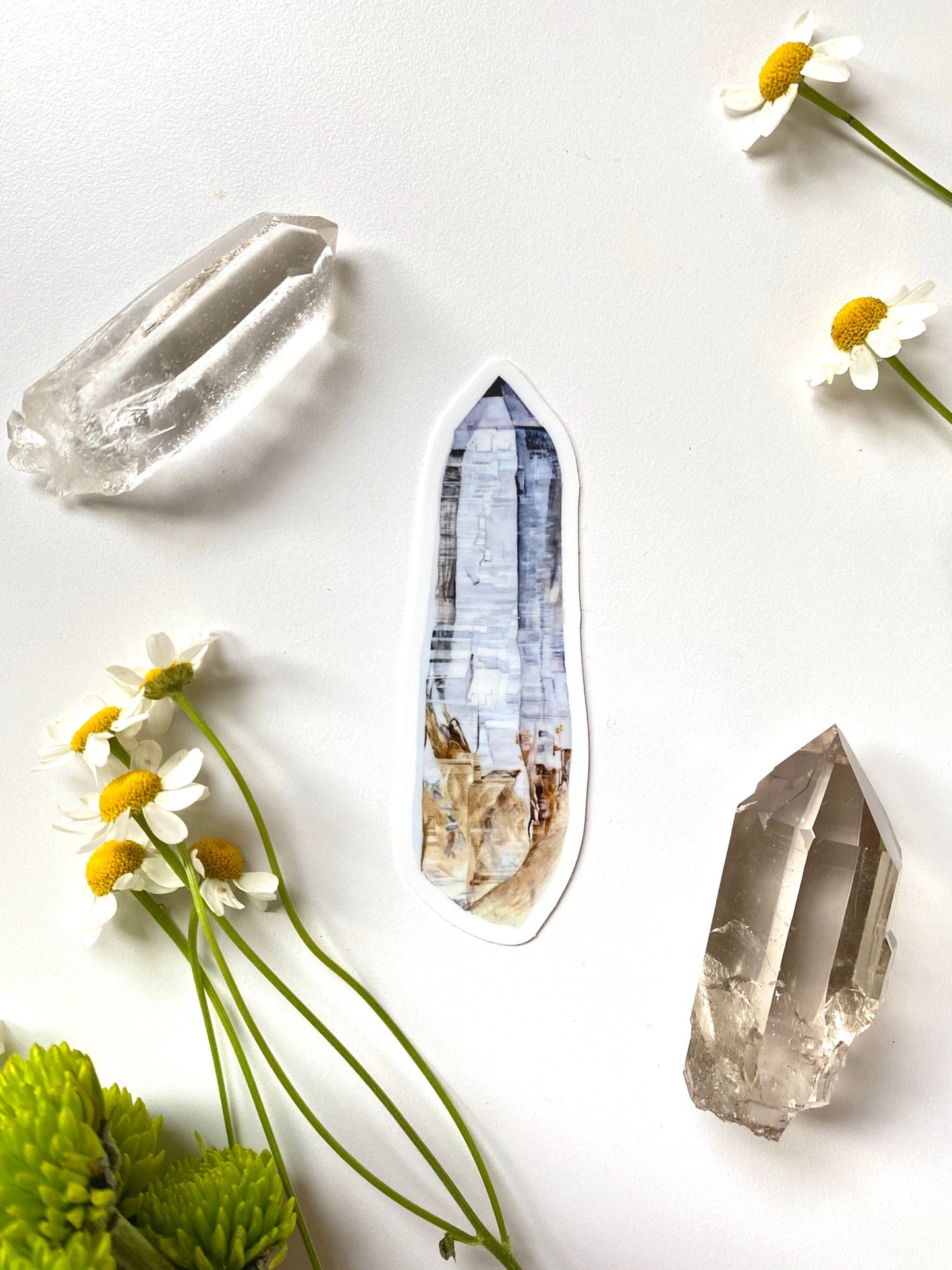 Clear Quartz Crystal Sticker