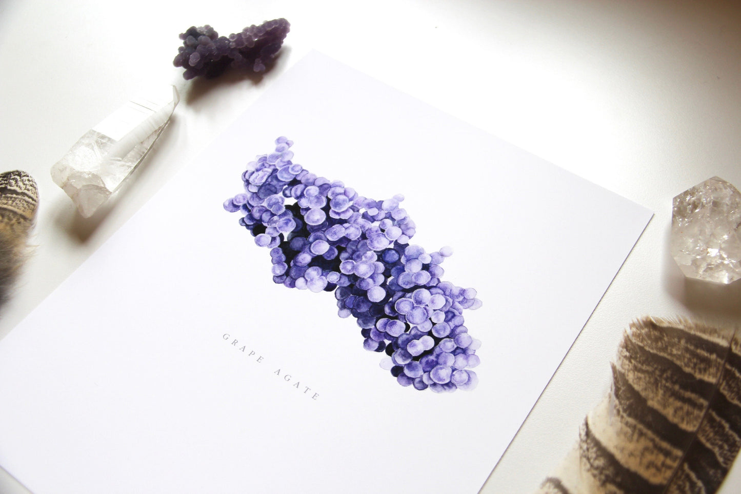 Grape Agate Giclee Print