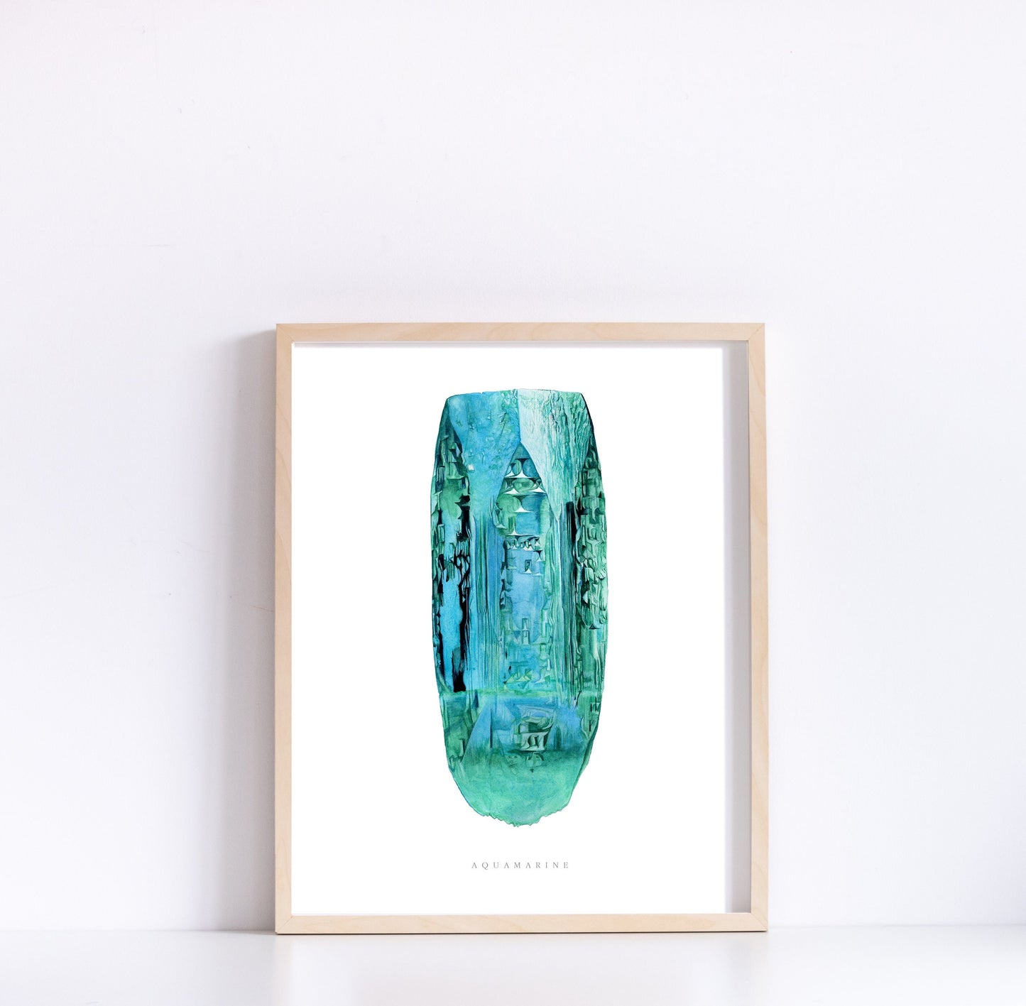 Watercolor Medina Aquamarine Print