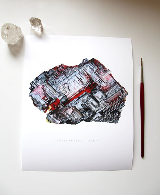 Spessartine Garnet Print (Nevagadora)