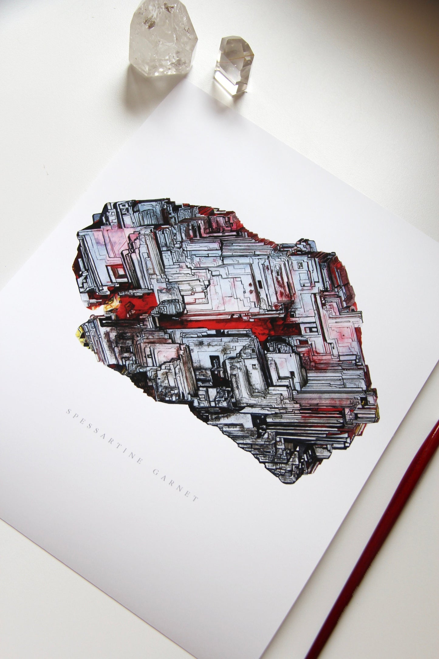 Spessartine Garnet Print (Nevagadora)