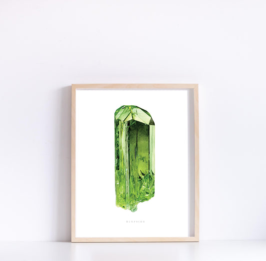 Watercolor Diopside Giclee Print