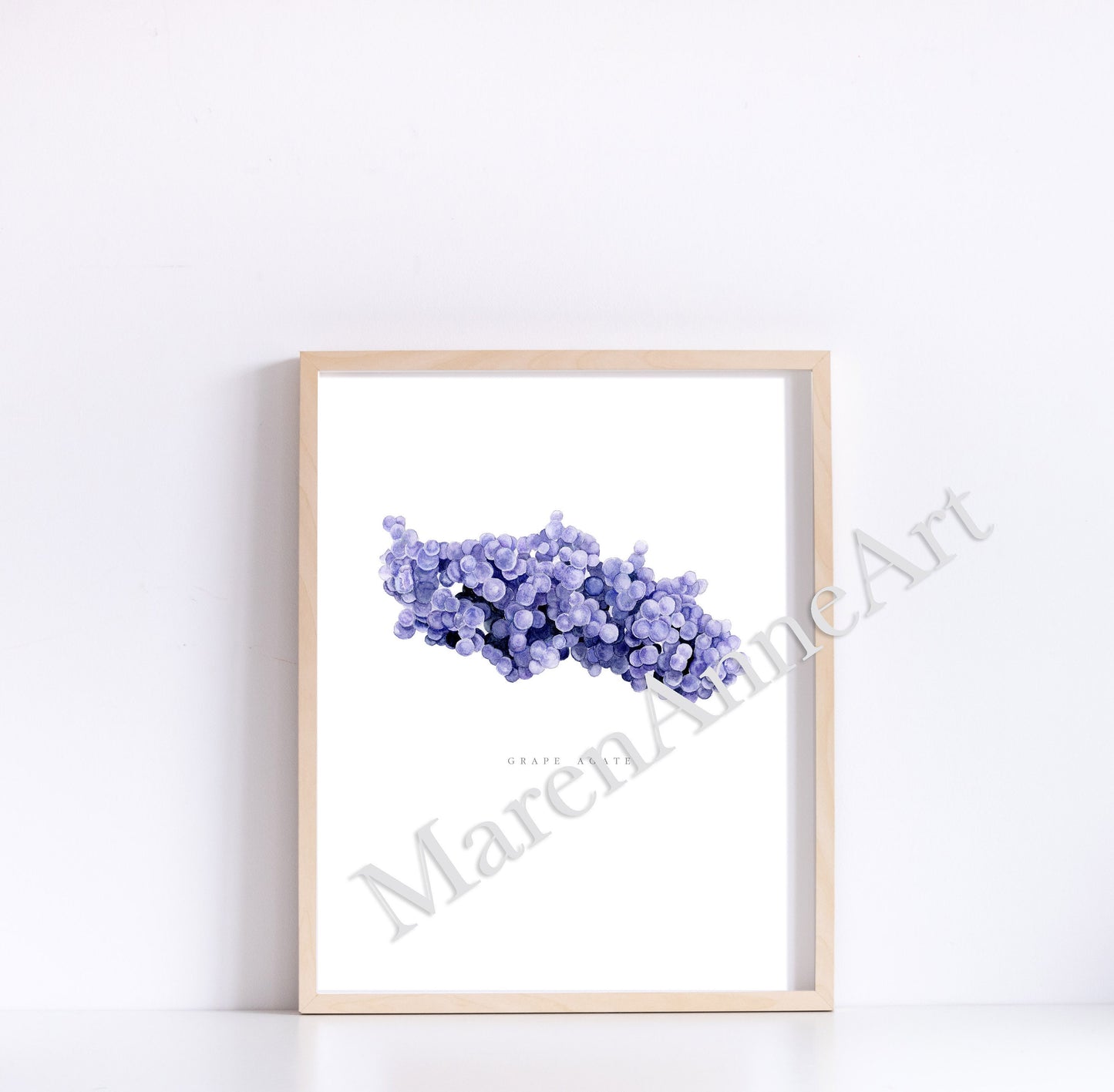 Grape Agate Giclee Print