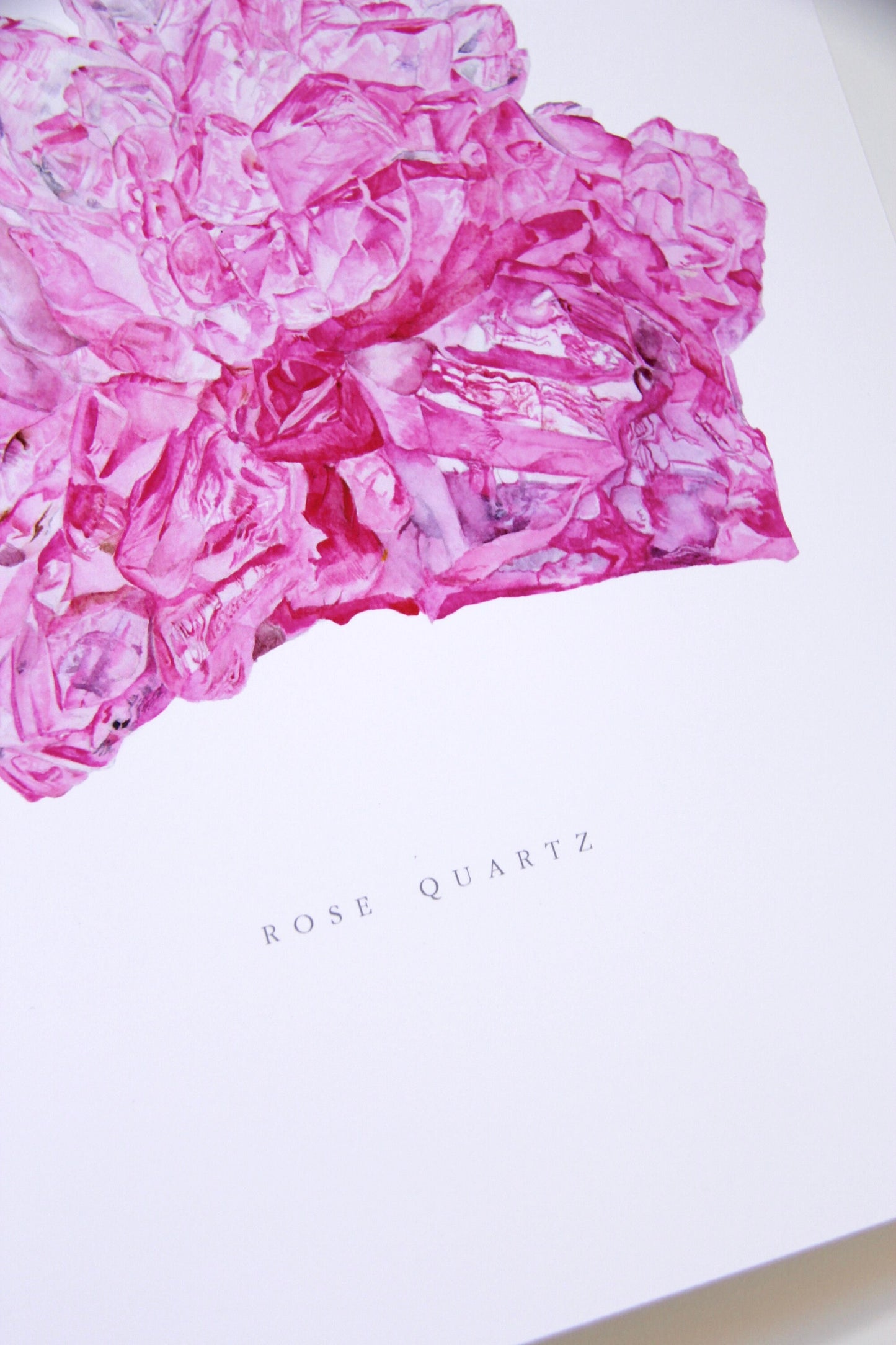 Crystallized Rose Quartz Print