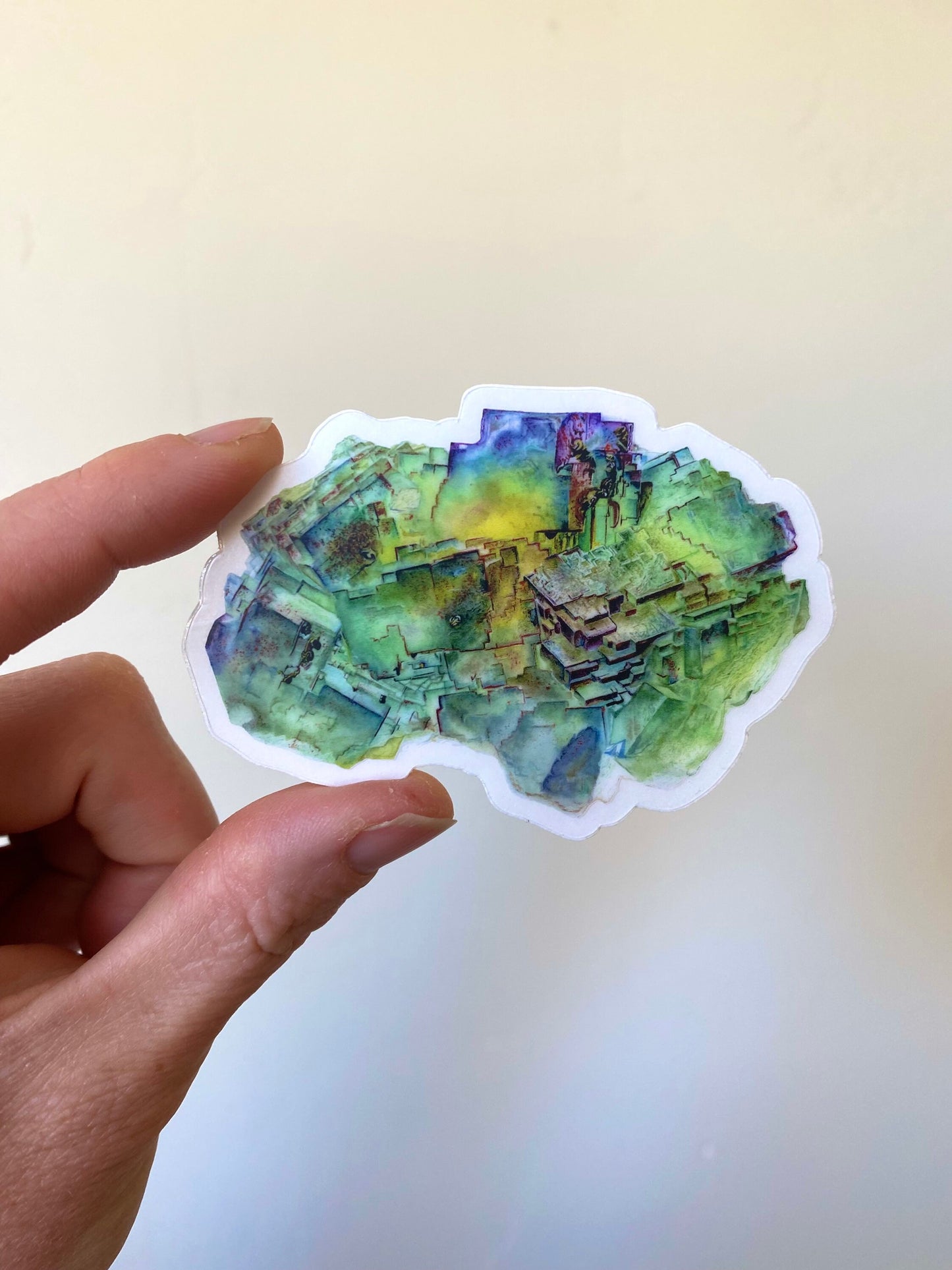 Fluorite Sticker- Bergmännisch Glück Mine