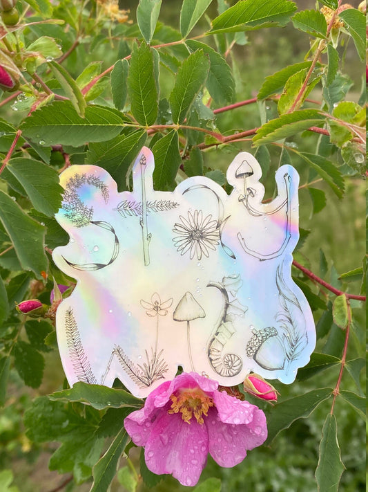 Holographic Stay Wild Sticker