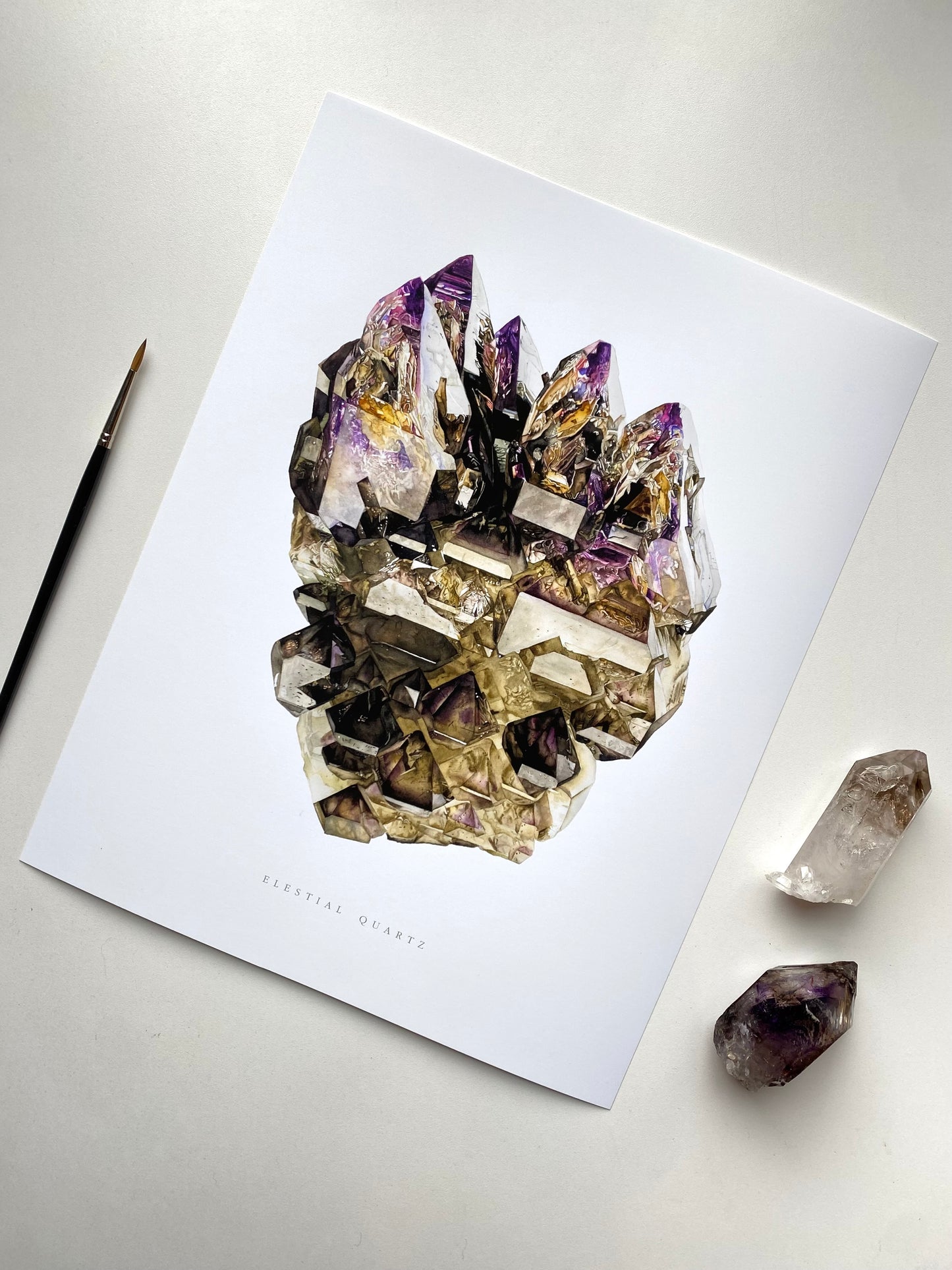 11x14 Elestial Amethyst Print