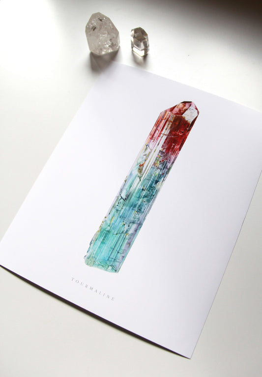 Cruzeiro Tourmaline Watercolor Print