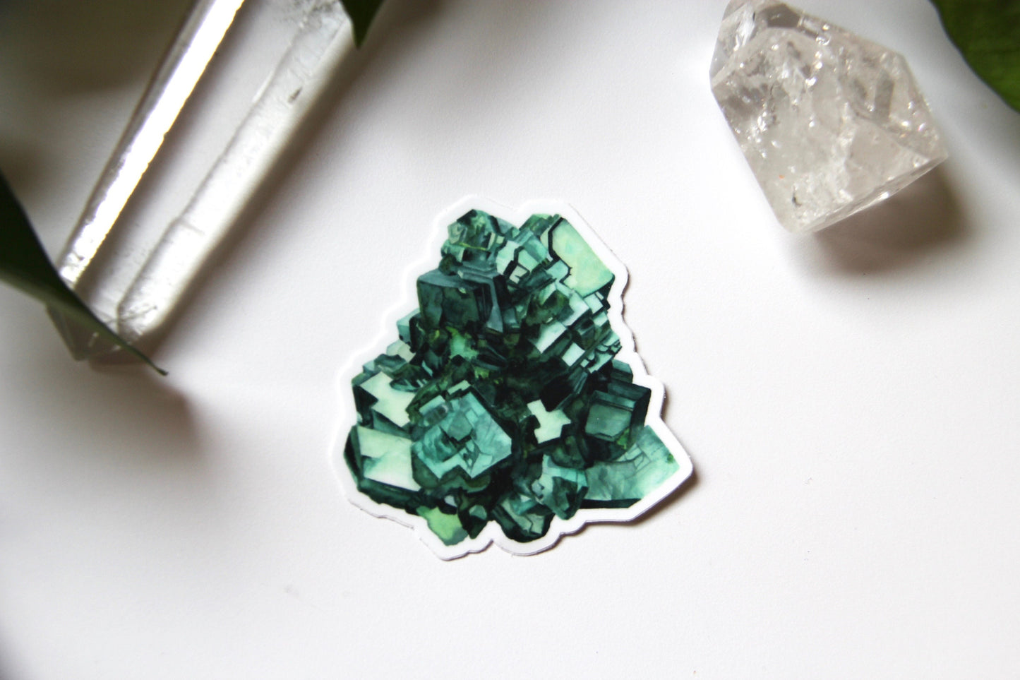 Dioptase Watercolor Vinyl Sticker