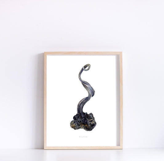 Silver Wire Giclee Print