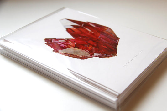 Crystal Card Set- 10 Watercolor Crystal Greeting Cards