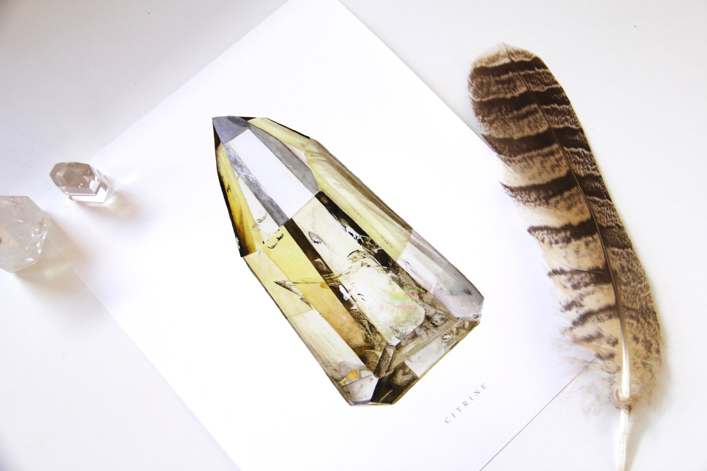 Brazilian Citrine Tower Print