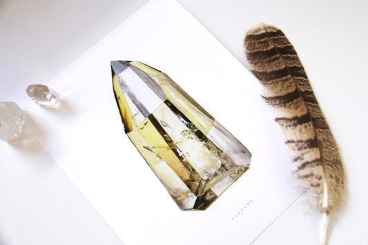 Brazilian Citrine Tower Print