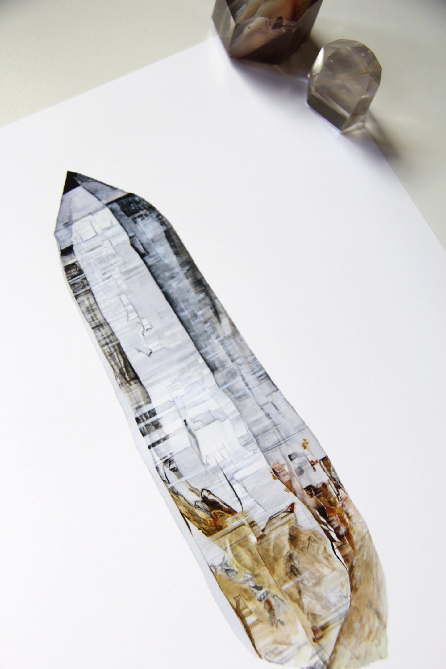 Watercolor Austrian Quartz Giclee Print