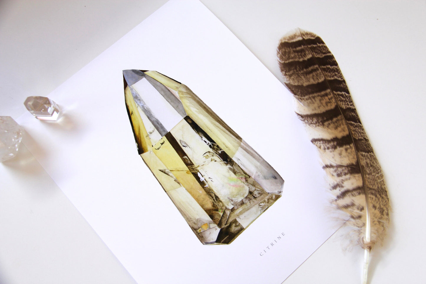 Brazilian Citrine Tower Print
