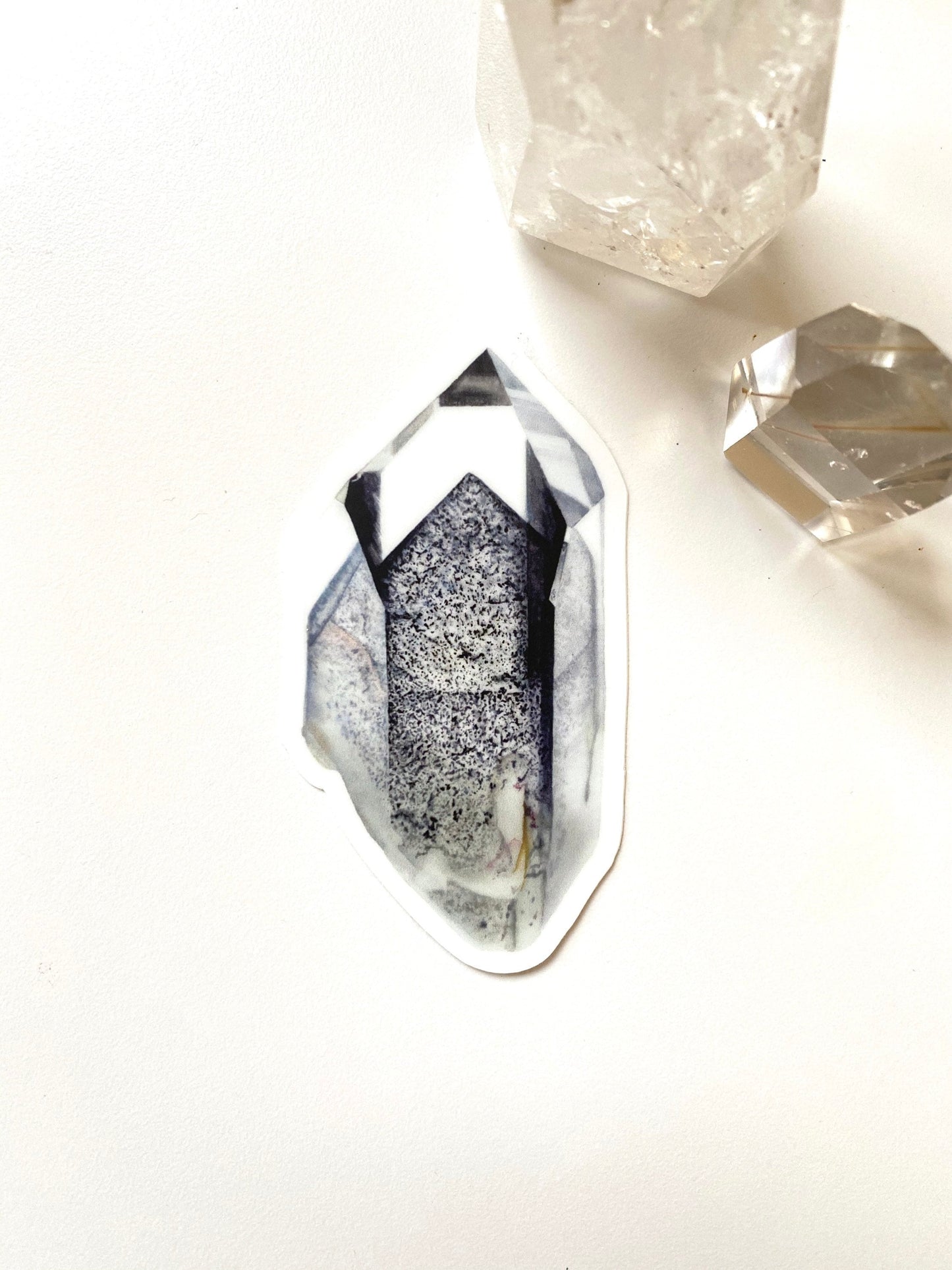 Black Phantom Quartz Sticker