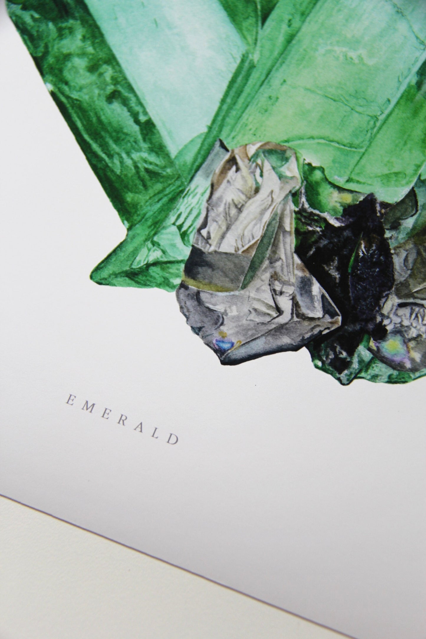 Emerald Beryl Watercolor Print