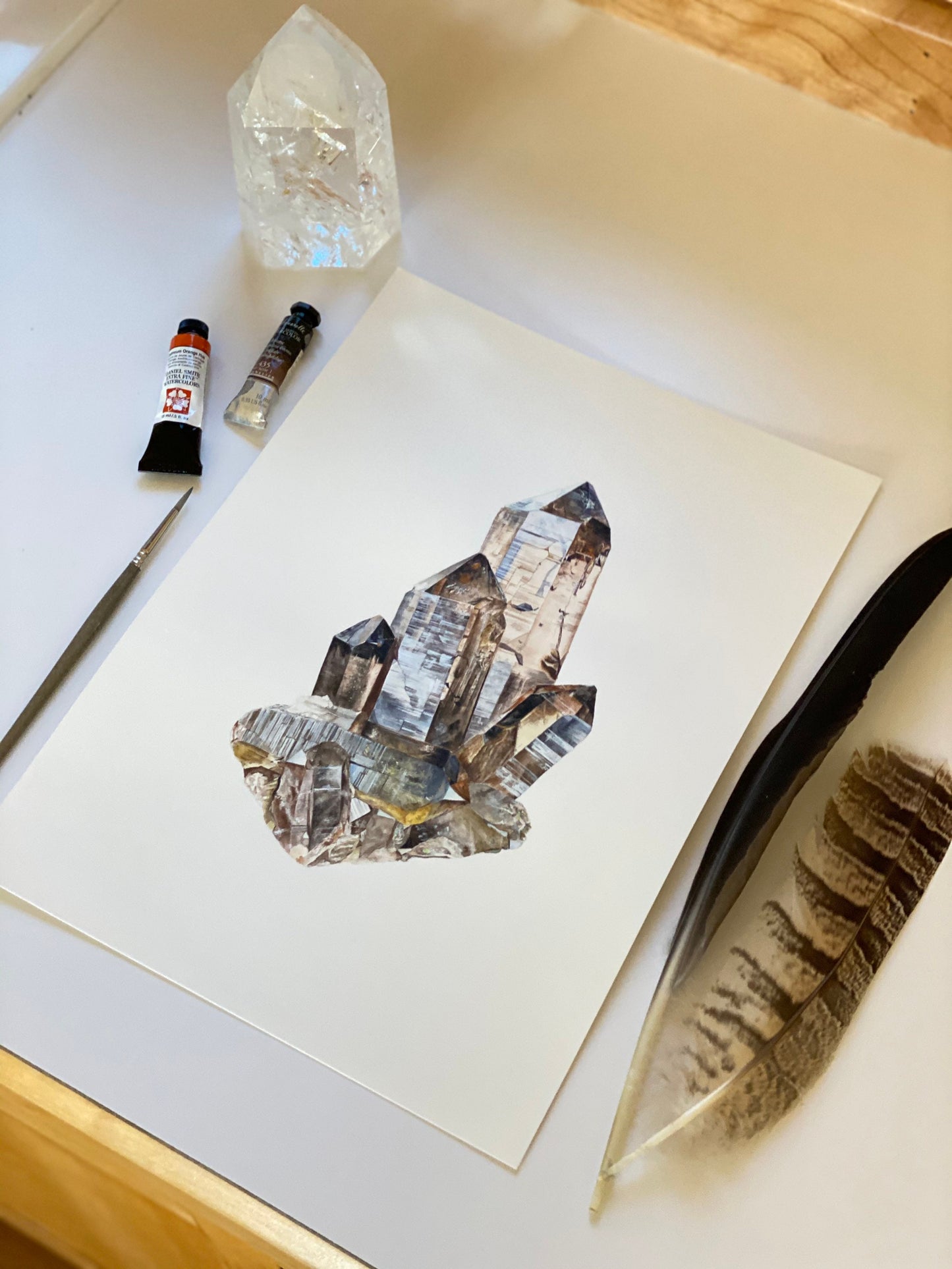 Swiss Smoky Quartz Print