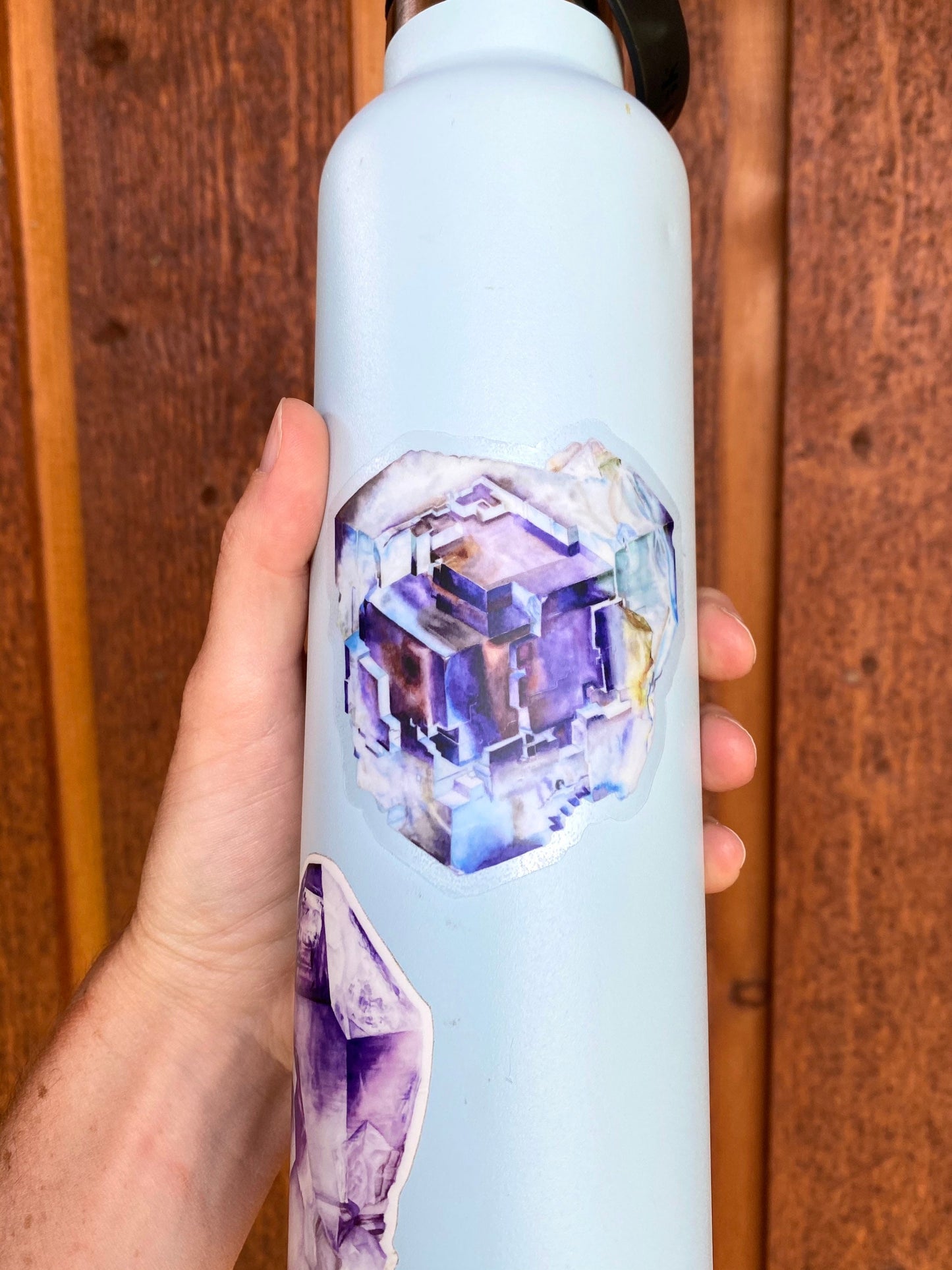 Watercolor Fluorite Vinyl Sticker