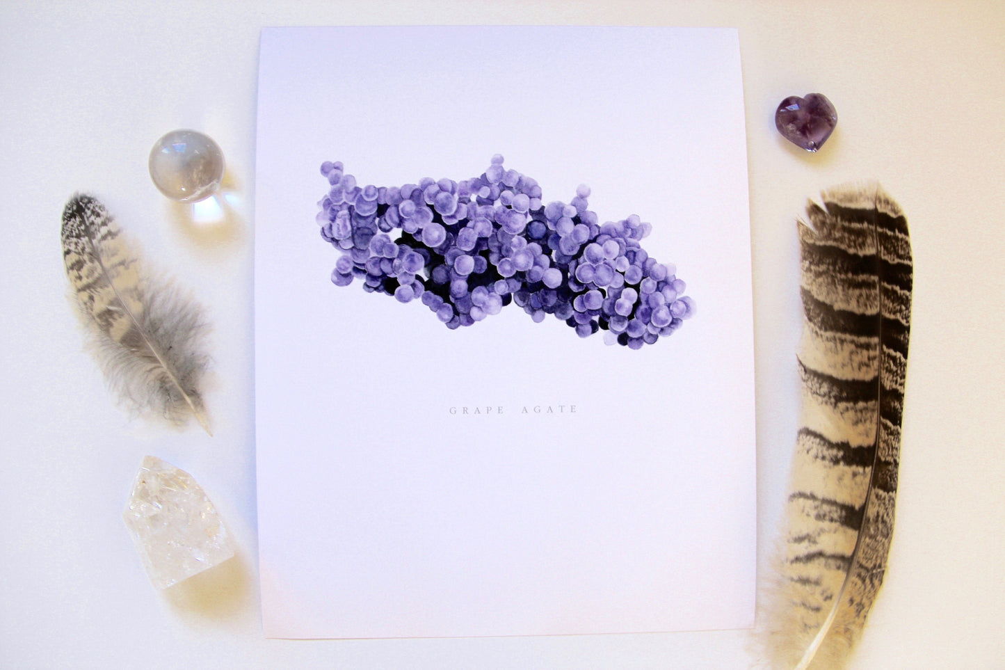 Grape Agate Giclee Print