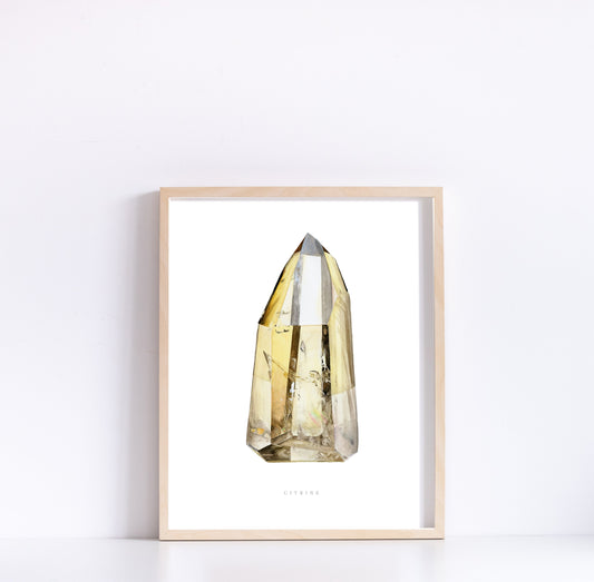 Brazilian Citrine Tower Print