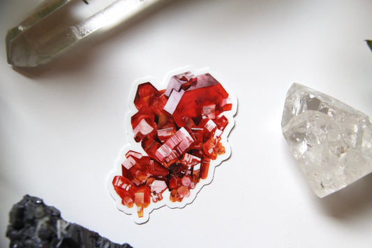 Vanadinite Crystal Sticker