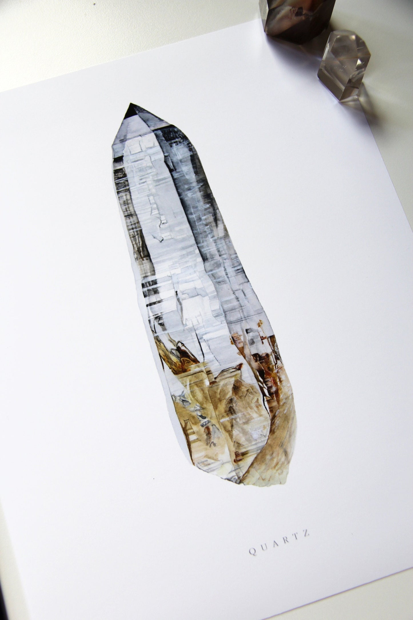 Watercolor Austrian Quartz Giclee Print