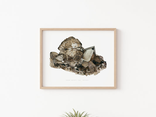 Smoky Quartz Gwindel Print