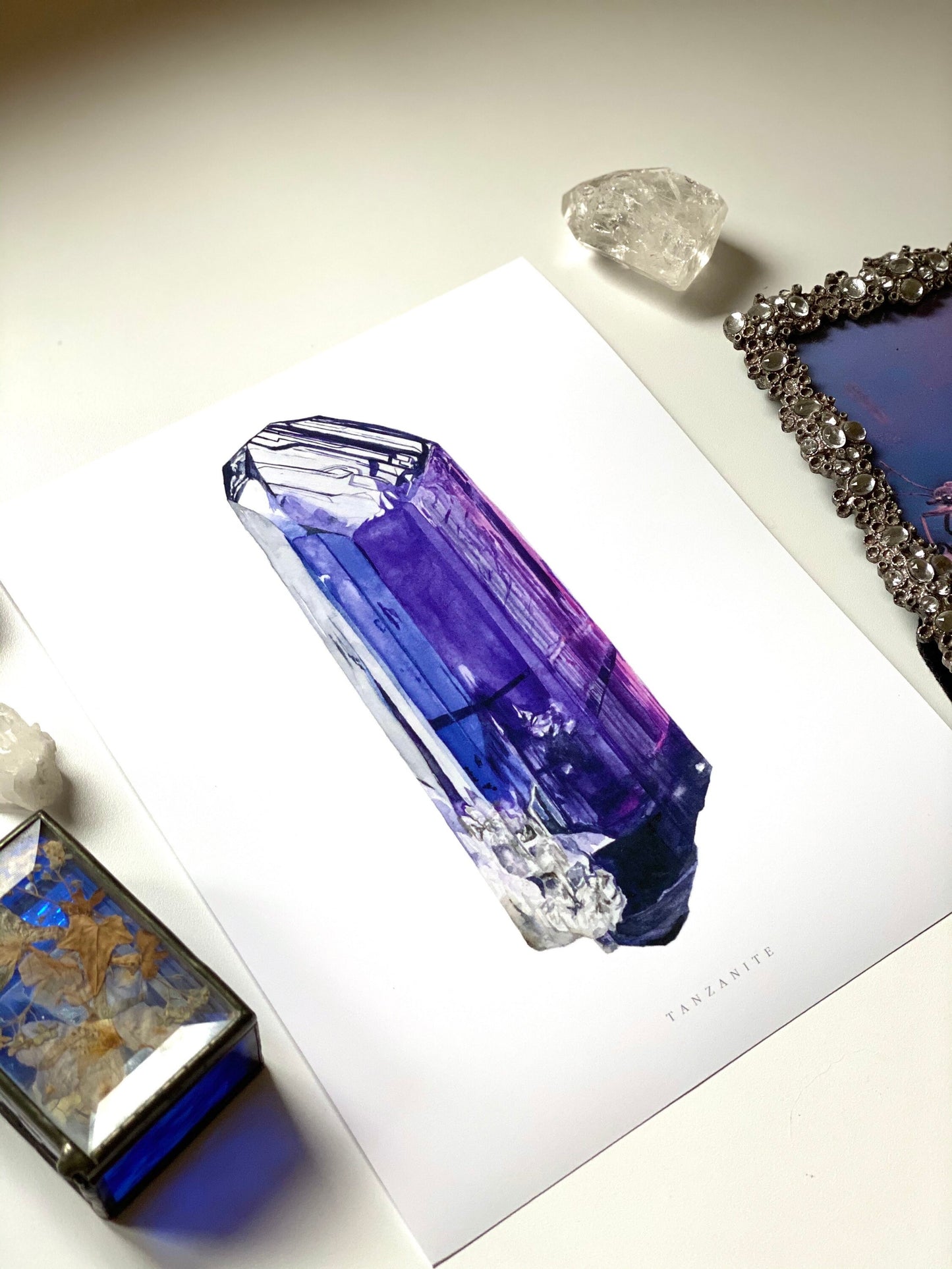 Watercolor Tanzanite Print-